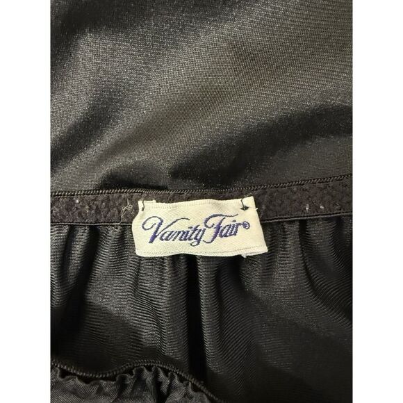 vanity fair black half slip. Classy Slit. Nylon. Women. Sz 2XL - Picture 6 of 11
